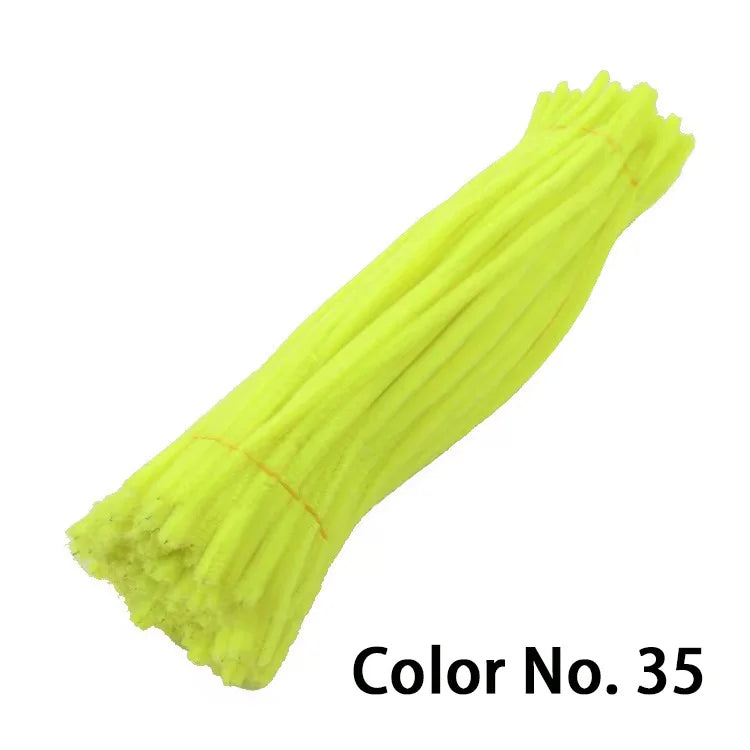 Chenille Stem Pipe Kids DIY Creative Toys Chenille Sticks Cleaners Kindergarten Educational Handmade Material Plush Strips