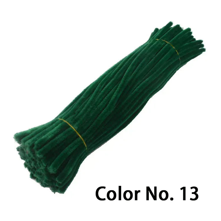 Chenille Stem Pipe Kids DIY Creative Toys Chenille Sticks Cleaners Kindergarten Educational Handmade Material Plush Strips