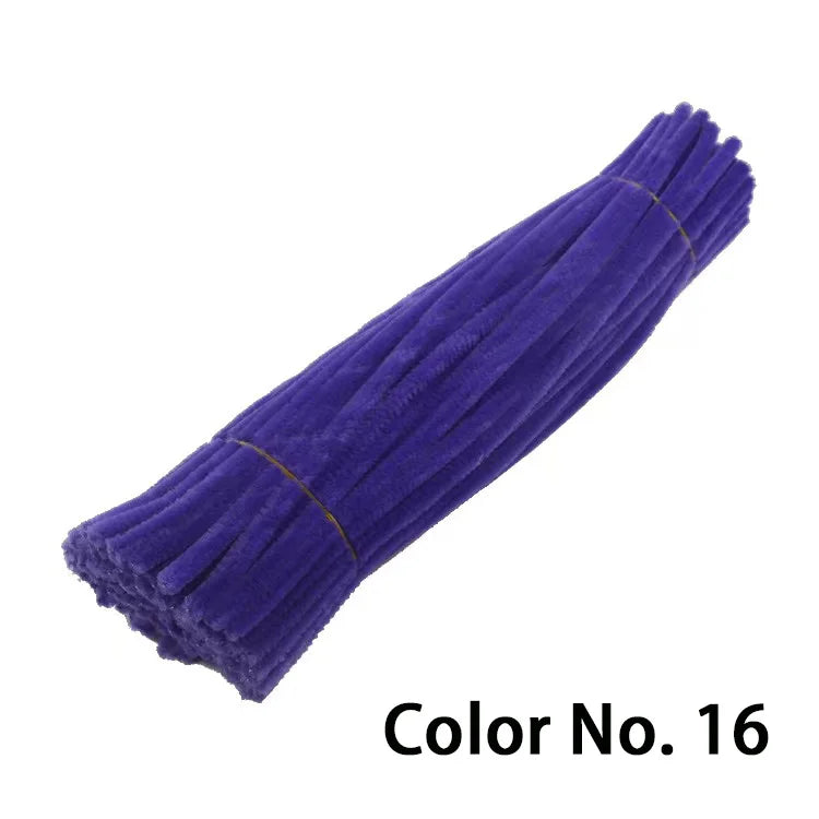 Chenille Stem Pipe Kids DIY Creative Toys Chenille Sticks Cleaners Kindergarten Educational Handmade Material Plush Strips