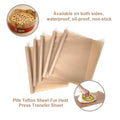 3 Pack PTFE Teflon Sheet for Heat Press Transfer Sheet Non Stick 40*60cm Heat Transfer Paper Reusable Heat Resistant Craft Mat