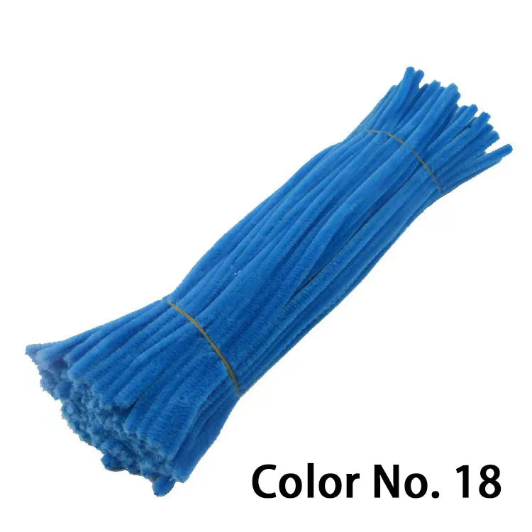Chenille Stem Pipe Kids DIY Creative Toys Chenille Sticks Cleaners Kindergarten Educational Handmade Material Plush Strips