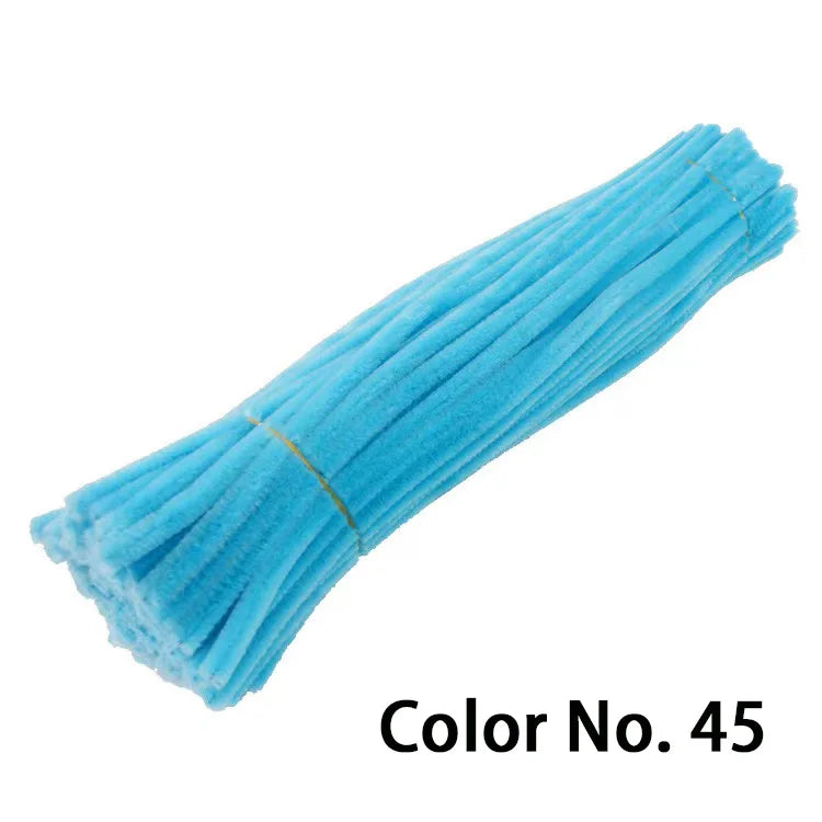 Chenille Stem Pipe Kids DIY Creative Toys Chenille Sticks Cleaners Kindergarten Educational Handmade Material Plush Strips