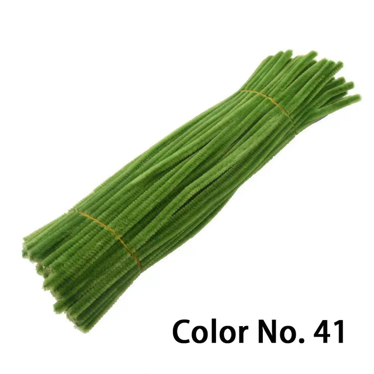 Chenille Stem Pipe Kids DIY Creative Toys Chenille Sticks Cleaners Kindergarten Educational Handmade Material Plush Strips