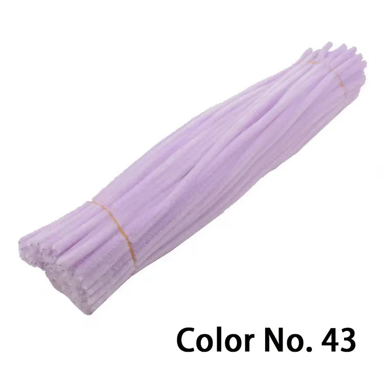 Chenille Stem Pipe Kids DIY Creative Toys Chenille Sticks Cleaners Kindergarten Educational Handmade Material Plush Strips