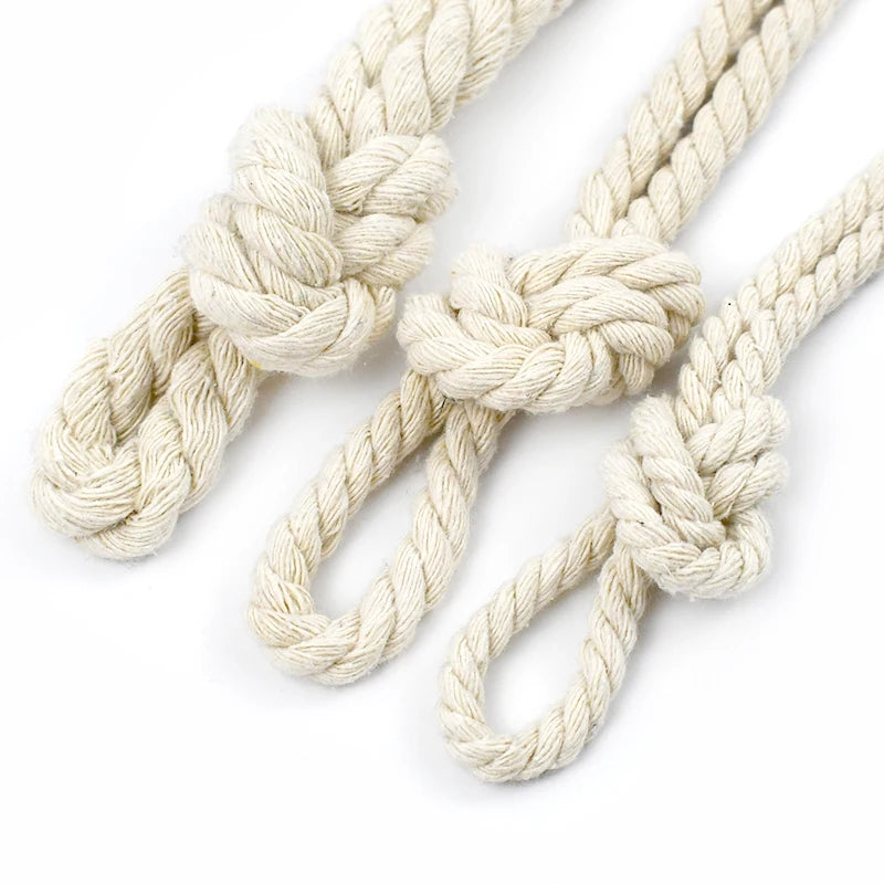 2/5/10M Beige 5-20mm Braid Macrame Cord 3 Shares Cotton Rope Twisted Ropes Thread Decorative String Bag Clothes Home Lace Sewing