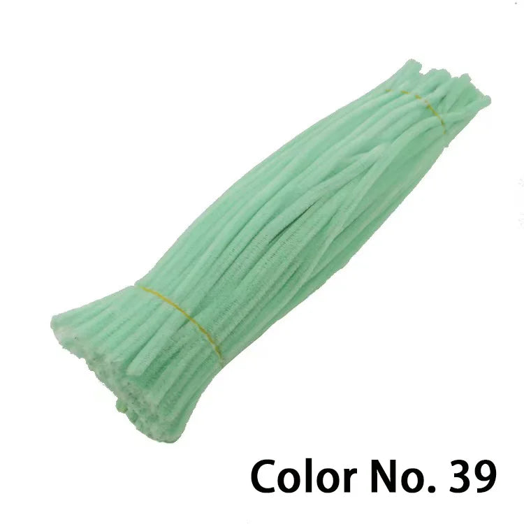 Chenille Stem Pipe Kids DIY Creative Toys Chenille Sticks Cleaners Kindergarten Educational Handmade Material Plush Strips