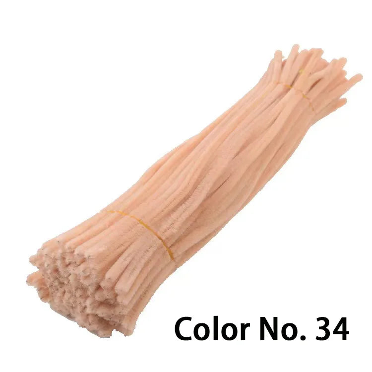Chenille Stem Pipe Kids DIY Creative Toys Chenille Sticks Cleaners Kindergarten Educational Handmade Material Plush Strips