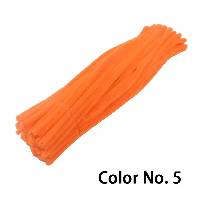 Chenille Stem Pipe Kids DIY Creative Toys Chenille Sticks Cleaners Kindergarten Educational Handmade Material Plush Strips